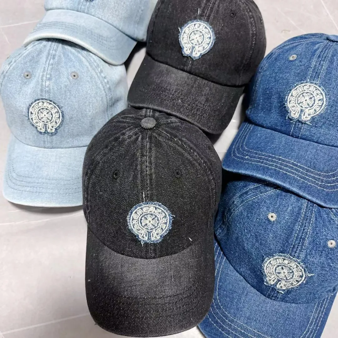 Crow Heart Denim Baseball Cap